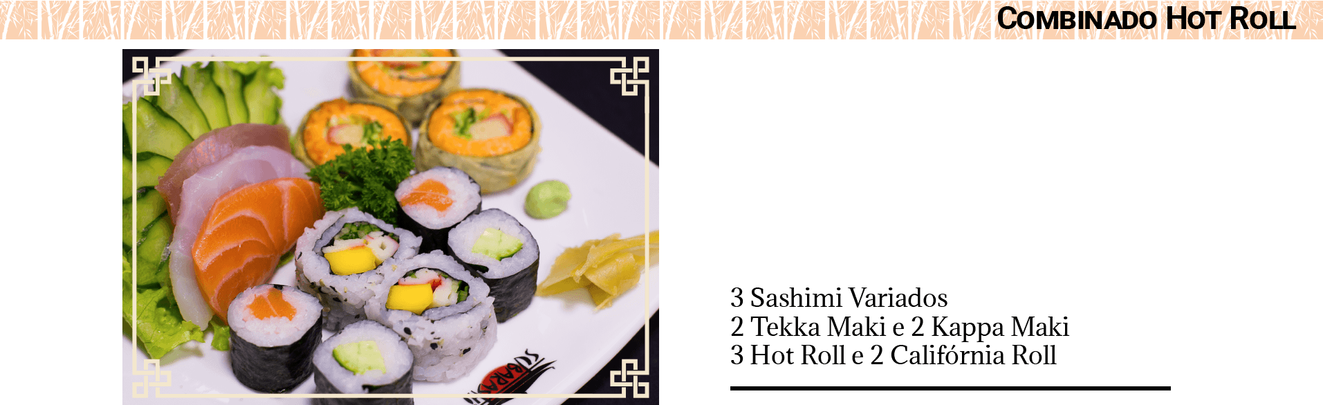 Subarashii sushi  Cardapio para almoço, Almoço, Cardápio